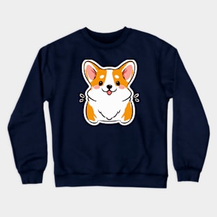 Cutest Corgi Dog Lover Puppy Retro Crewneck Sweatshirt